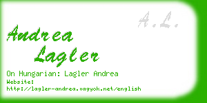 andrea lagler business card